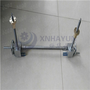 手搖式兩臺聯(lián)動(dòng)螺旋<strong>絲桿升降機(jī)</strong>產(chǎn)品圖